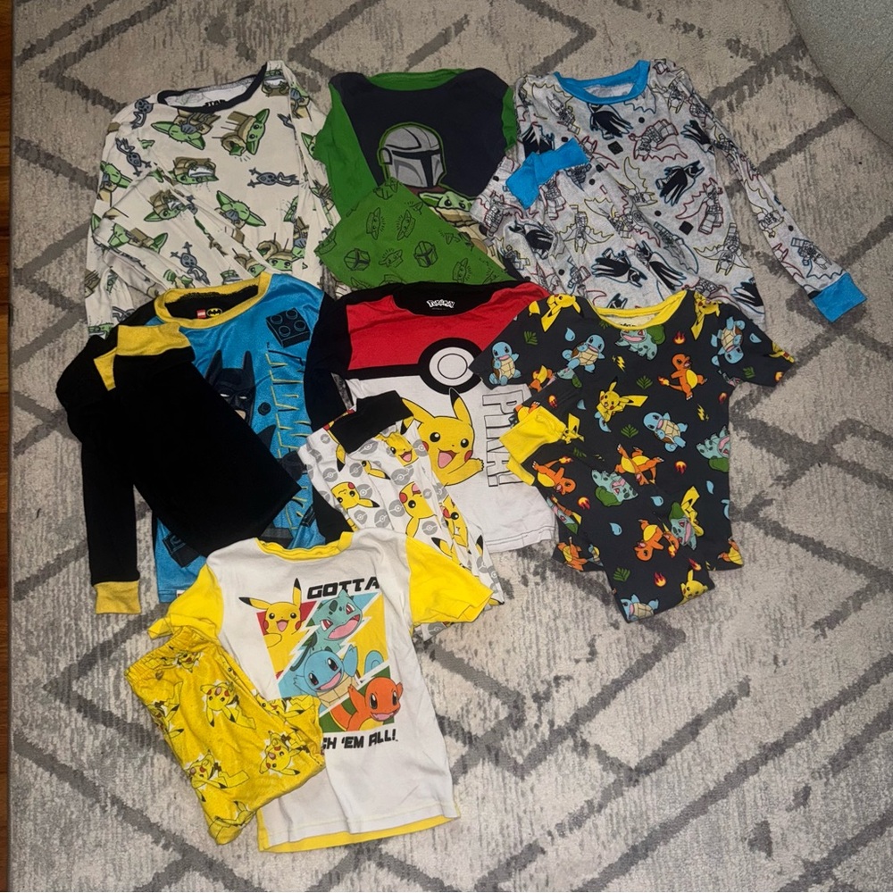 Boys Pajama Bundle Size 8